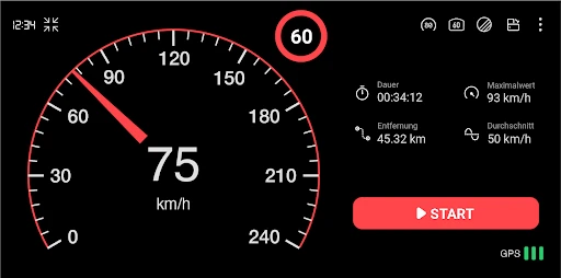 Tachometer: Entfernungsmesser screenshot