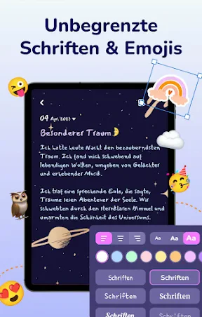 Tagebuch Journal mit Passwort screenshot