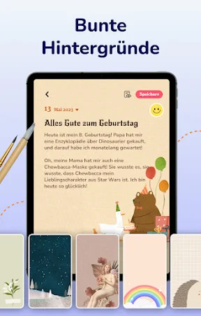 Tagebuch Journal mit Passwort screenshot
