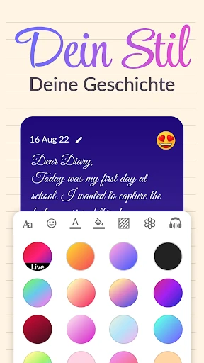 Tagebuch mit Passwort, Notizen screenshot