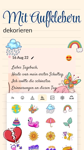 Tagebuch mit Passwort, Notizen screenshot