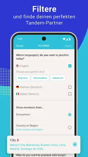 Tandem: Sprachaustausch screenshot
