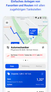 TankenApp mit Benzinpreistrend screenshot 2