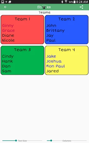 Team Shake: Pick Random Groups screenshot