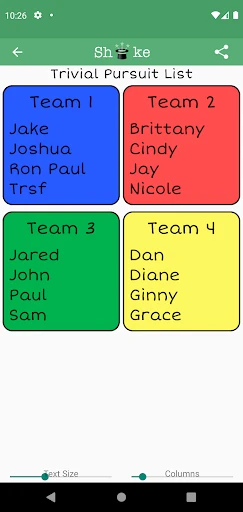 Team Shake: Pick Random Groups screenshot