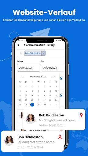 Telefonnummern-Tracker screenshot