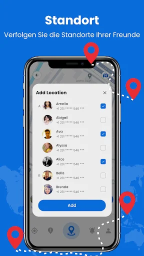 Telefonnummern-Tracker screenshot