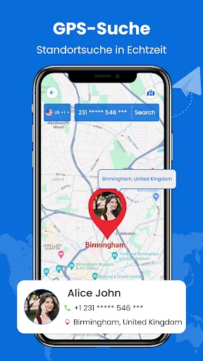 Telefonnummern-Tracker screenshot