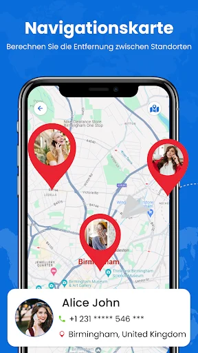 Telefonnummern-Tracker screenshot