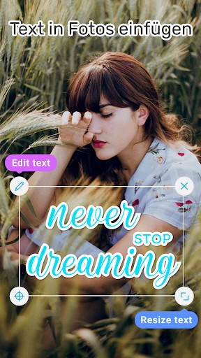 Text auf Bild Schreiben screenshot