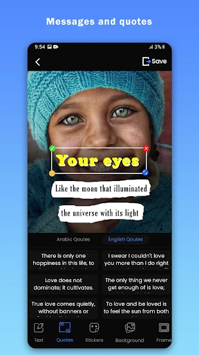Text auf Foto -Bildbearbeitung screenshot