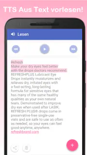 Text to Voice - Vorlesen screenshot 1