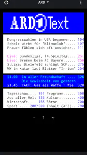 TextTV – Teletext Deutschland screenshot 1