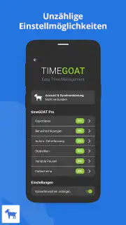timeGOAT Zeiterfassung screenshot 3