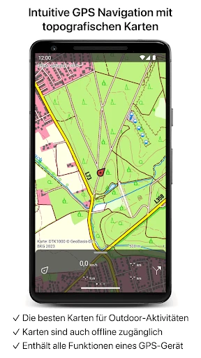 Topo GPS screenshot