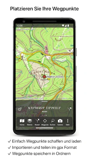 Topo GPS screenshot