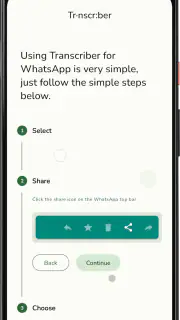 Transcriber for WhatsApp screenshot 3