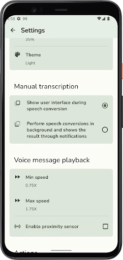 Transcriber for WhatsApp screenshot