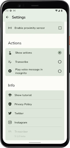 Transcriber for WhatsApp screenshot