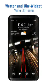 Transparente Uhr & Wetter screenshot 1