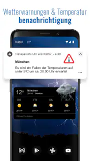 Transparente Uhr & Wetter screenshot 4