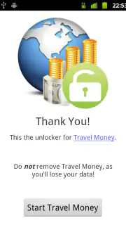 Travel Money Unlocker screenshot 1