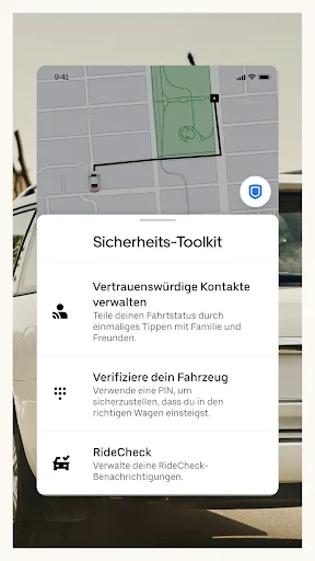 Uber - Eine Fahrt bestellen screenshot