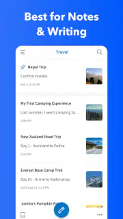 UpNote - Notizen, Tagebuch screenshot 1