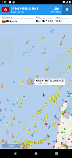 VesselFinder screenshot