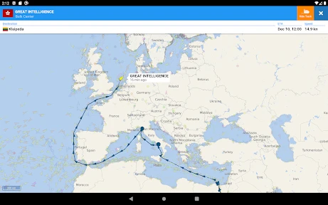 VesselFinder screenshot