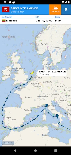 VesselFinder screenshot