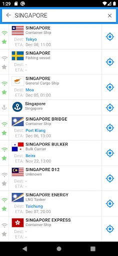 VesselFinder screenshot