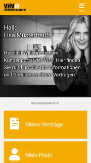 VHV Kundenportal screenshot 2