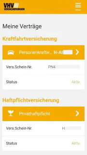 VHV Kundenportal screenshot 4