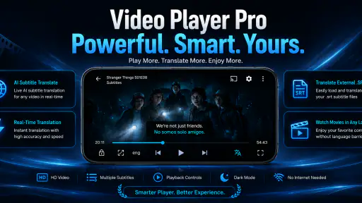 Video Player Pro KI-Untertitel screenshot 1
