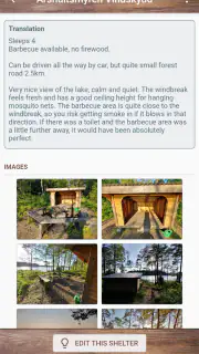 Vindskyddskartan (Shelter Map) screenshot 2