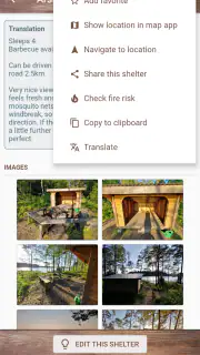 Vindskyddskartan (Shelter Map) screenshot 8