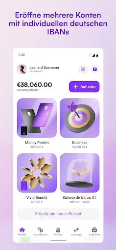 Vivid Business und Personal screenshot