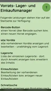 Vorrat, Lager, Einkaufslisten screenshot 8