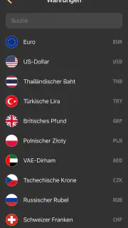 Währungsrechner - Wechselkurs screenshot 3