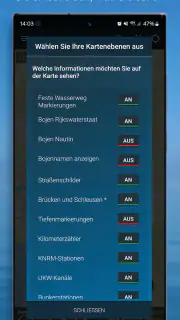 Wasserkarte Live - Routen, AIS screenshot 3