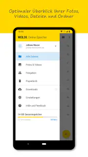 WEB.DE Online-Speicher screenshot 3