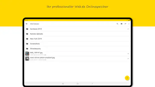 WEB.DE Online-Speicher screenshot 7