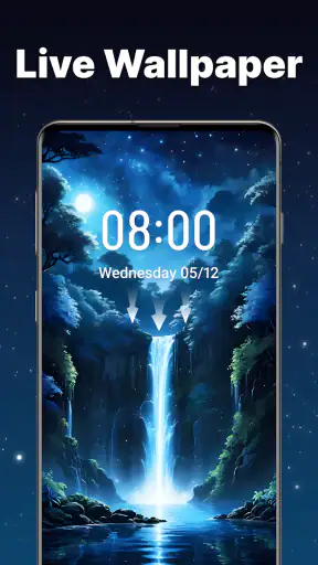 Wellen&3D Live-Hintergrundbild screenshot