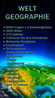Welt Geographie - Quiz-Spiel screenshot 1
