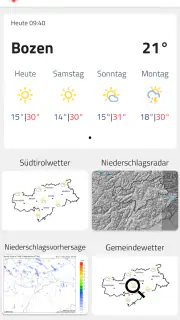 Wetter Südtirol screenshot 1