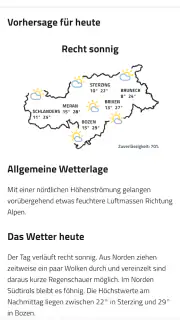 Wetter Südtirol screenshot 2