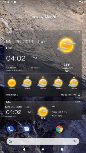 Wetter & Uhr Widget screenshot