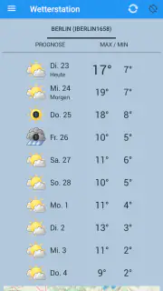 Wetterstation screenshot 3