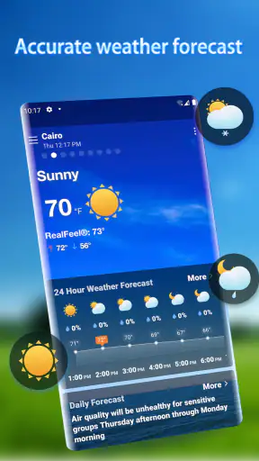 Wettervorhersage - Widget screenshot